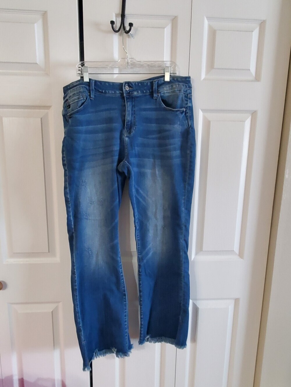KANCAN SZ 18 FLARE BOOTCUT RAW HEM